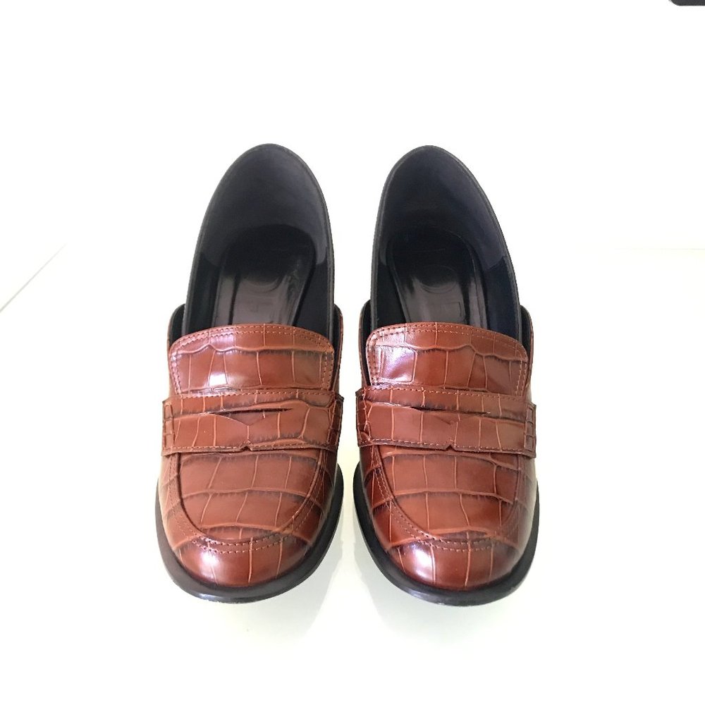 LOEWE MOCASSIN TACON LOAFER HEEL SIZE 40